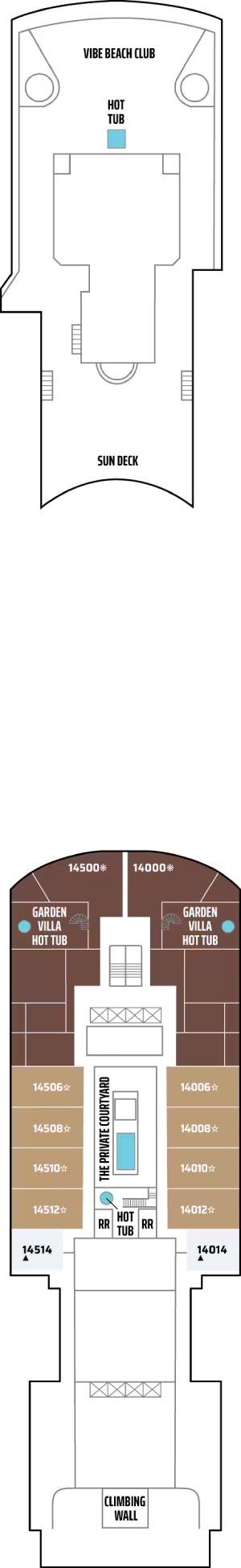 Norwegian Pearl Deck 14 deck plan