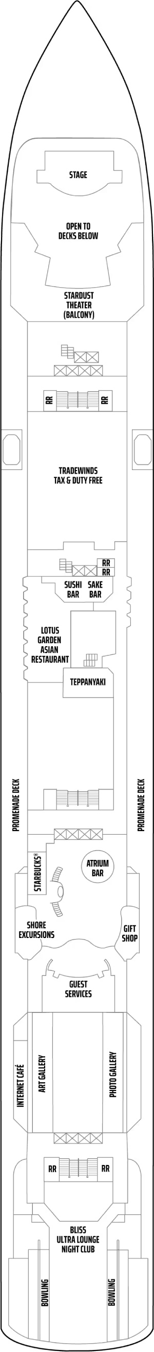 Norwegian Pearl Deck 7 deck plan