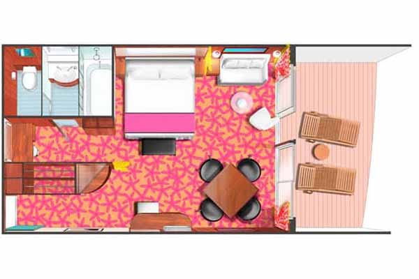Aft-Facing Penthouse With Balcony