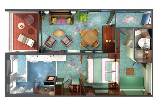 2-Bedroom Deluxe Family Suite With Balcony