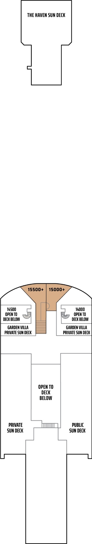 Norwegian Gem Deck 15 deck plan