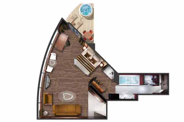 The Haven Deluxe Owner's Suite with Large Balcony