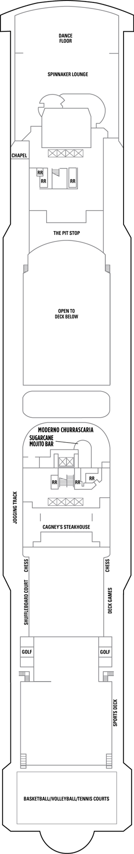 Norwegian Jade Deck 13 deck plan