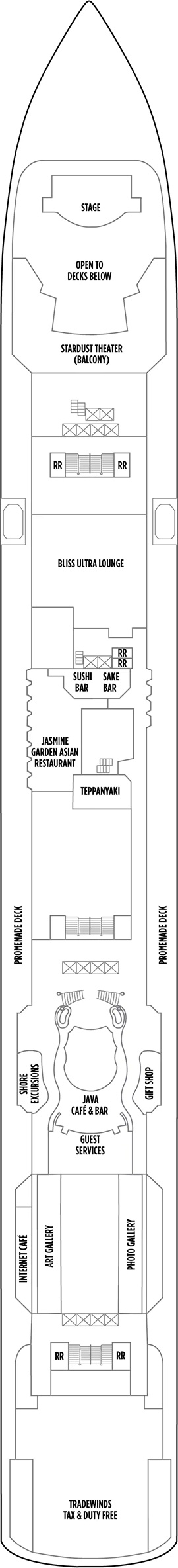 Norwegian Jade Deck 7 deck plan
