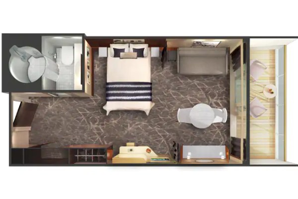 Forward-Facing Penthouse with Large Balcony
