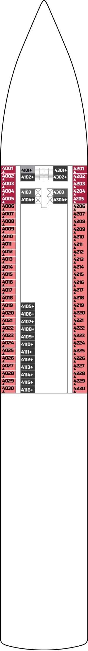 Norwegian Sky Deck 4 deck plan