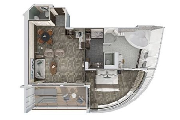 The Haven Deluxe Owner's Suite with Large Balcony