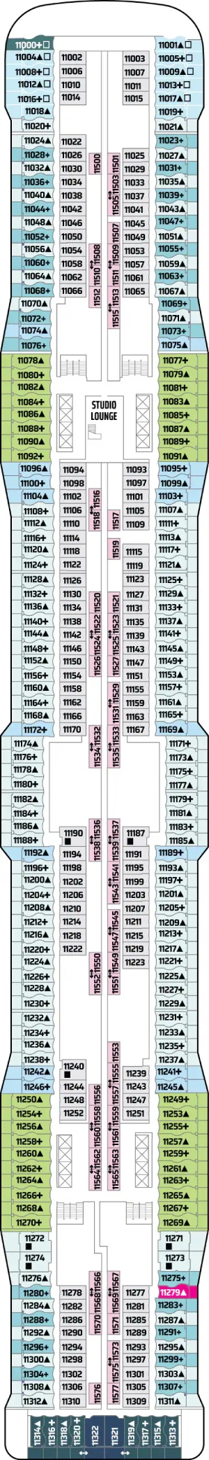 Norwegian Epic Deck 11 deck plan