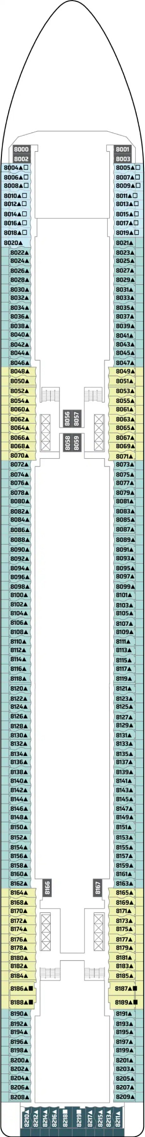 Norwegian Epic Deck 8 deck plan