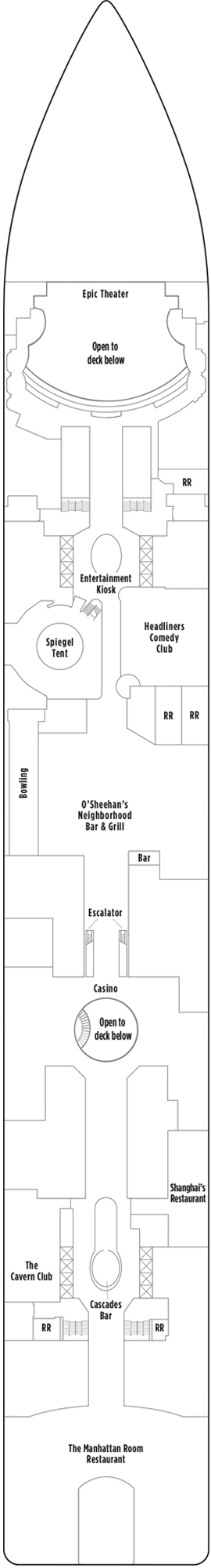 Norwegian Epic Deck 6 deck plan