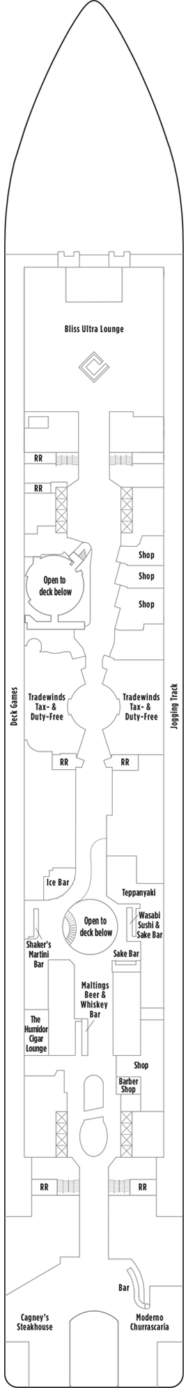 Norwegian Epic Deck 7 deck plan