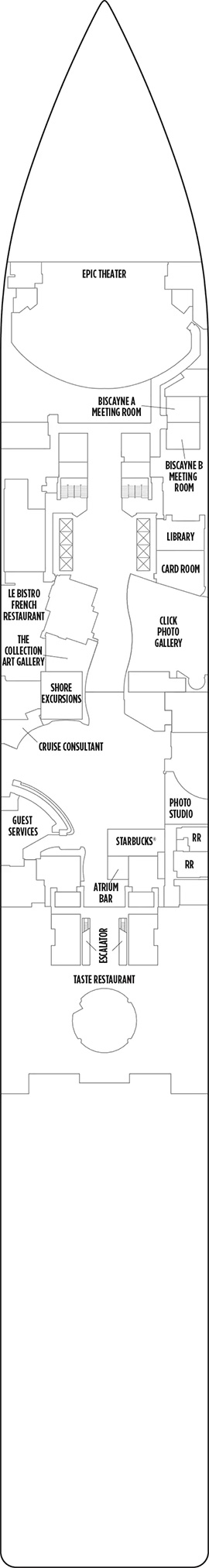 Norwegian Epic Deck 5 deck plan