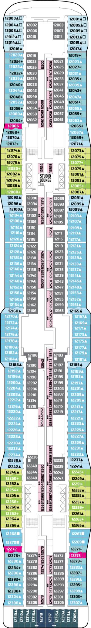 Norwegian Epic Deck 12 deck plan