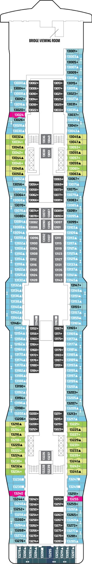 Norwegian Epic Deck 13 deck plan