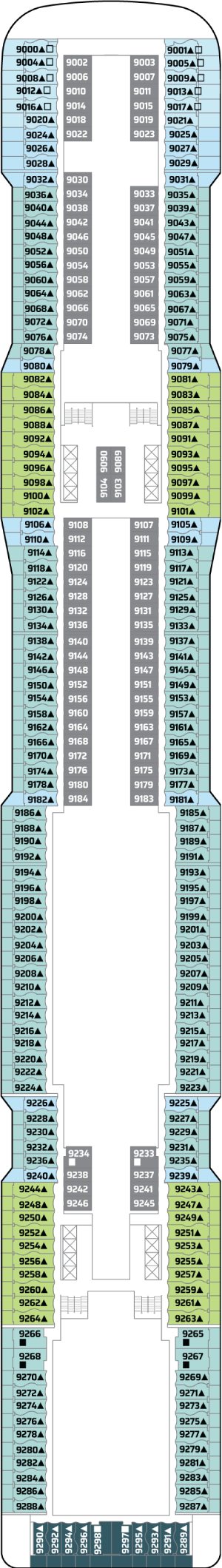 Norwegian Epic Deck 9 deck plan