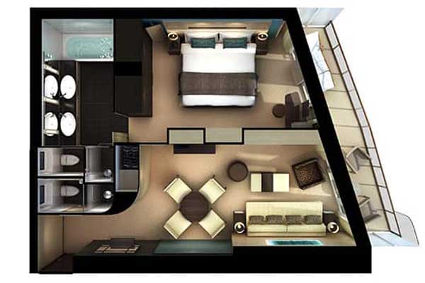 The Haven Aft-Facing Penthouse With Master Bedroom &amp; Balcony