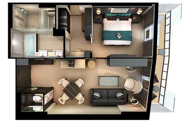 The Haven Owner's Suite with Large Balcony