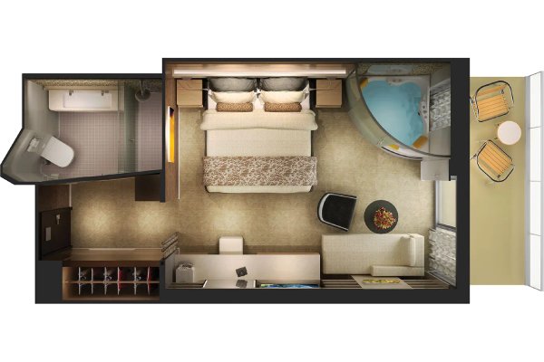 Haven Penthouse Suite With Balcony