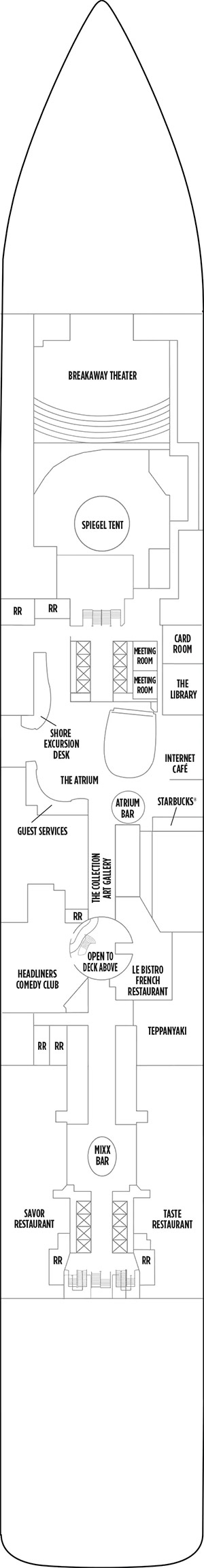 Norwegian Breakaway Deck 6 deck plan