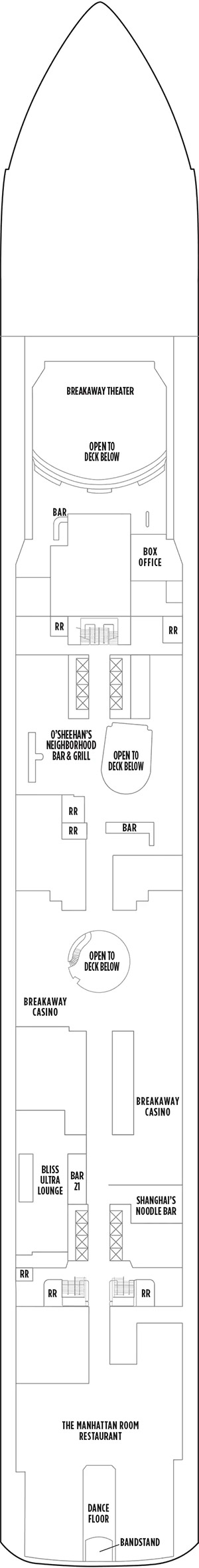 Norwegian Breakaway Deck 7 deck plan