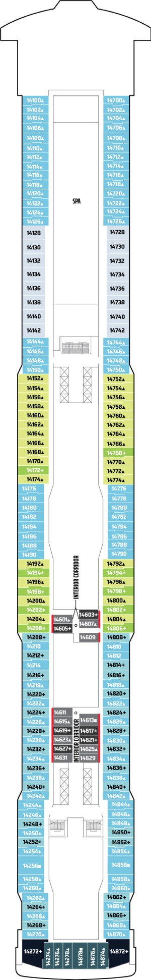 Norwegian Breakaway Deck 14 deck plan