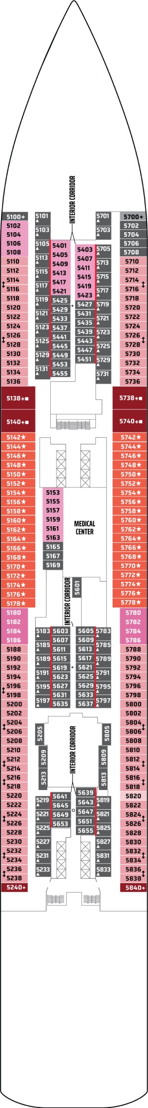 Norwegian Breakaway Deck 5 deck plan