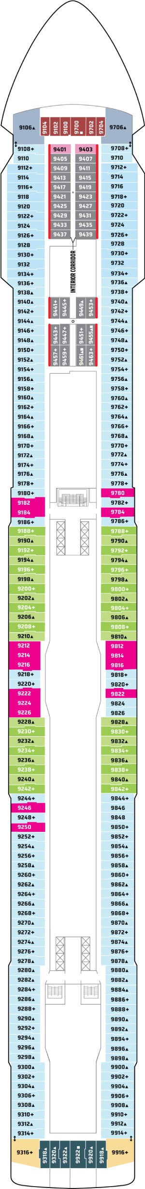 Norwegian Breakaway Deck 9 deck plan
