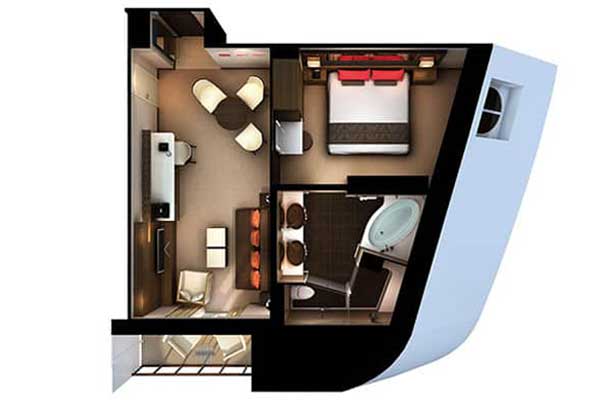 The Haven Forward-Facing Penthouse With Balcony