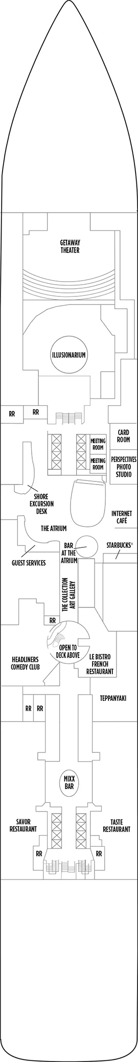 Norwegian Getaway Deck 6 deck plan