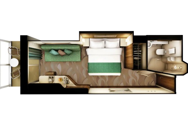 Solo Balcony Stateroom
