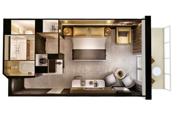 The Haven Courtyard Penthouse With Balcony