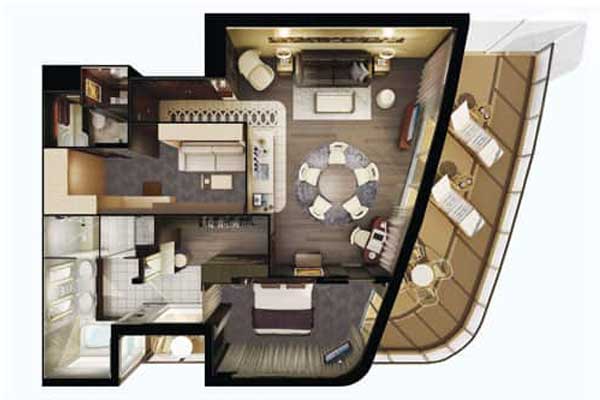 The Haven Deluxe Owner's Suite with Large Balcony