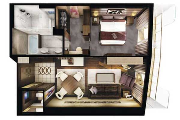 The Haven Deluxe Owner's Suite with Balcony