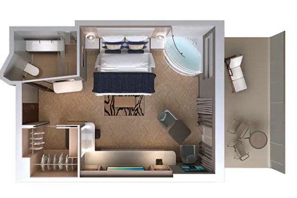 Haven Penthouse Suite with Balcony