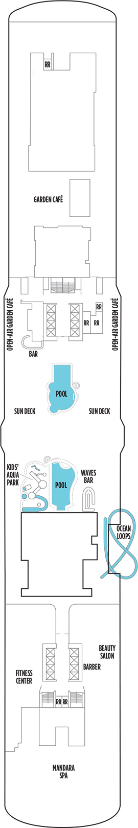 Norwegian Bliss Deck 16 deck plan