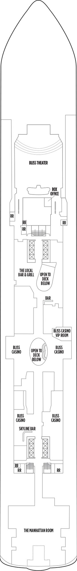 Norwegian Bliss Deck 7 deck plan