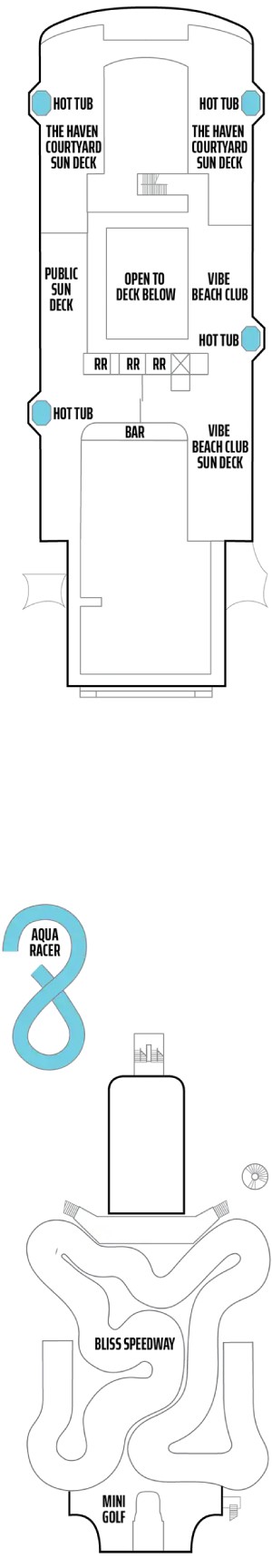 Norwegian Bliss Deck 19 deck plan