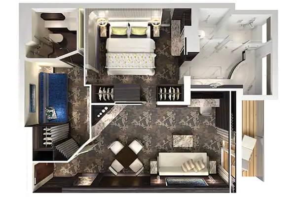 The Haven 2-Bedroom Family Villa with Balcony