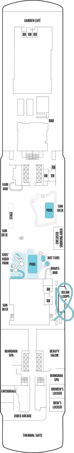 Norwegian Joy Deck 16 deck plan