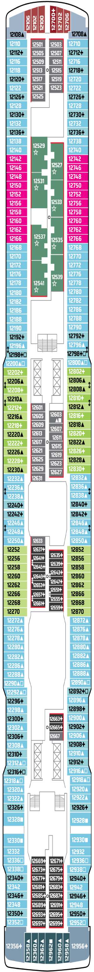 Norwegian Joy Deck 12 deck plan