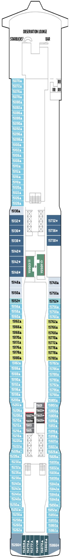 Norwegian Joy Deck 15 deck plan