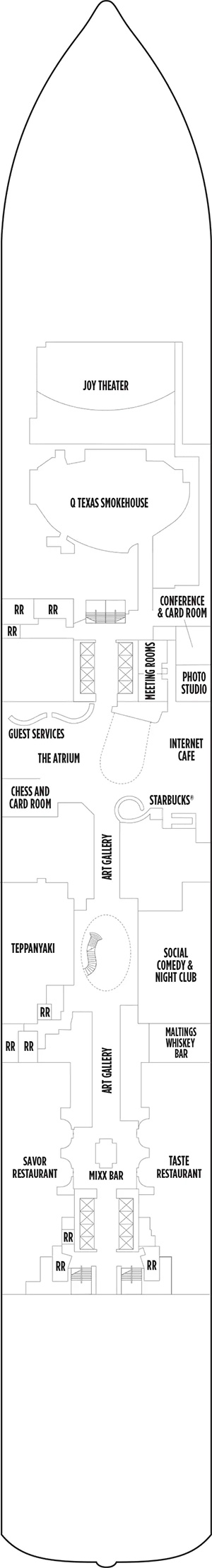 Norwegian Joy Deck 6 deck plan