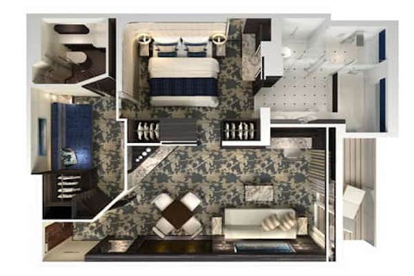 The Haven 2-Bedroom Family Villa with Balcony