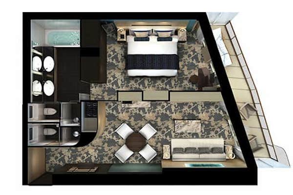 The Haven Aft-Facing Penthouse With Balcony