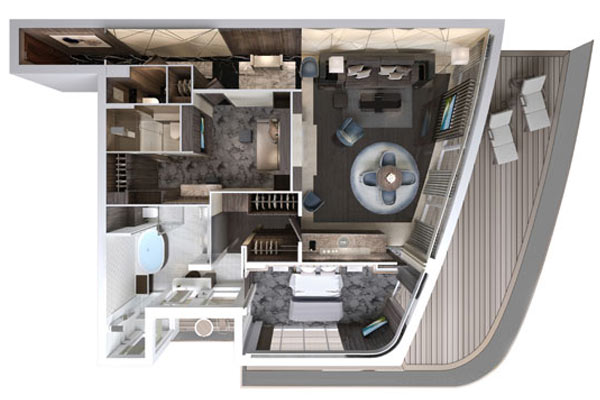 The Haven Deluxe Owner's Suite with Large Balcony