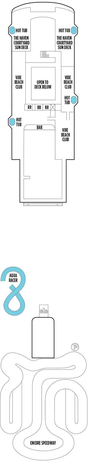 Norwegian Encore Deck 19 deck plan