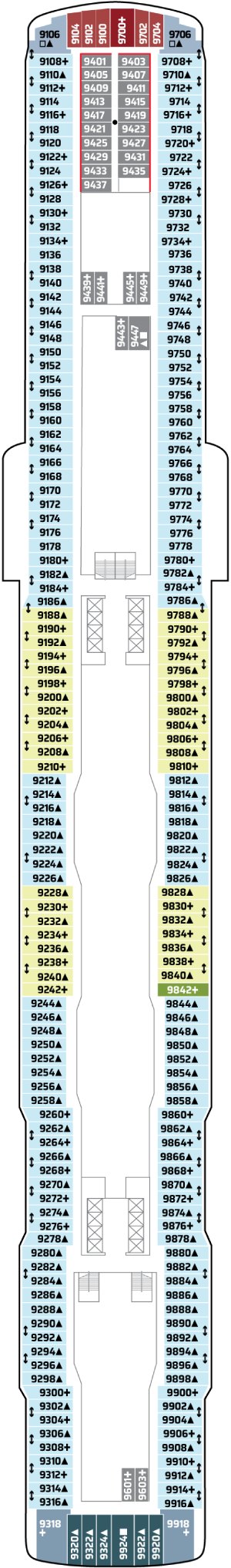Norwegian Encore Deck 9 deck plan