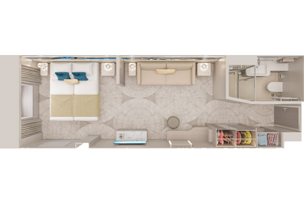 Large Oceanview Stateroom with Round Window