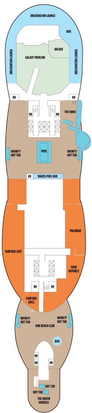 Norwegian Prima Deck 17 deck plan
