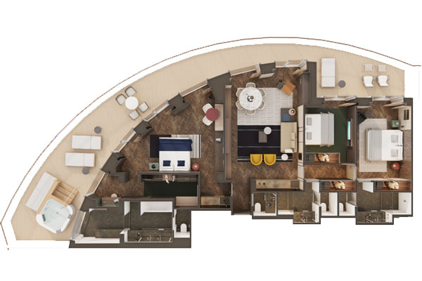 The Haven Premier Owner's Suite With Large Balcony